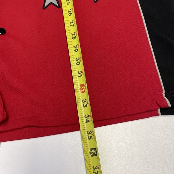 Philadelphia 76ers Shooting Jersey Mens 2XL Red Snap Embroidered Basketball - Picture 4 of 9